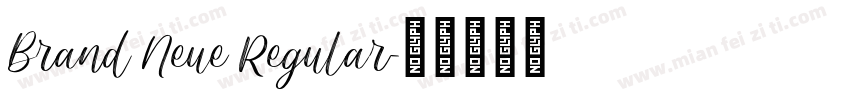 Brand Neue Regular字体转换